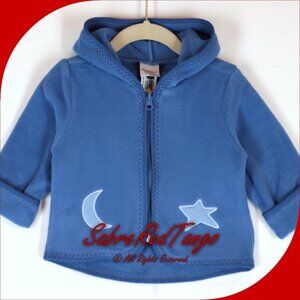 NWT Hanna Andersson Baby Fleece Jacket Dutch Blue 85 2T 2